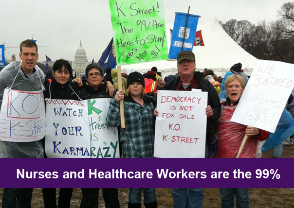 Nurses and healthcare workers are the 99%