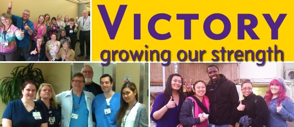 Victory!  380 nurses and healthcare workers unite with us