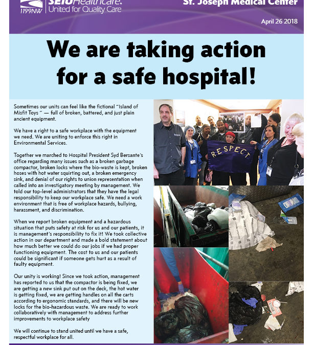 We are taking action for a safe hospital