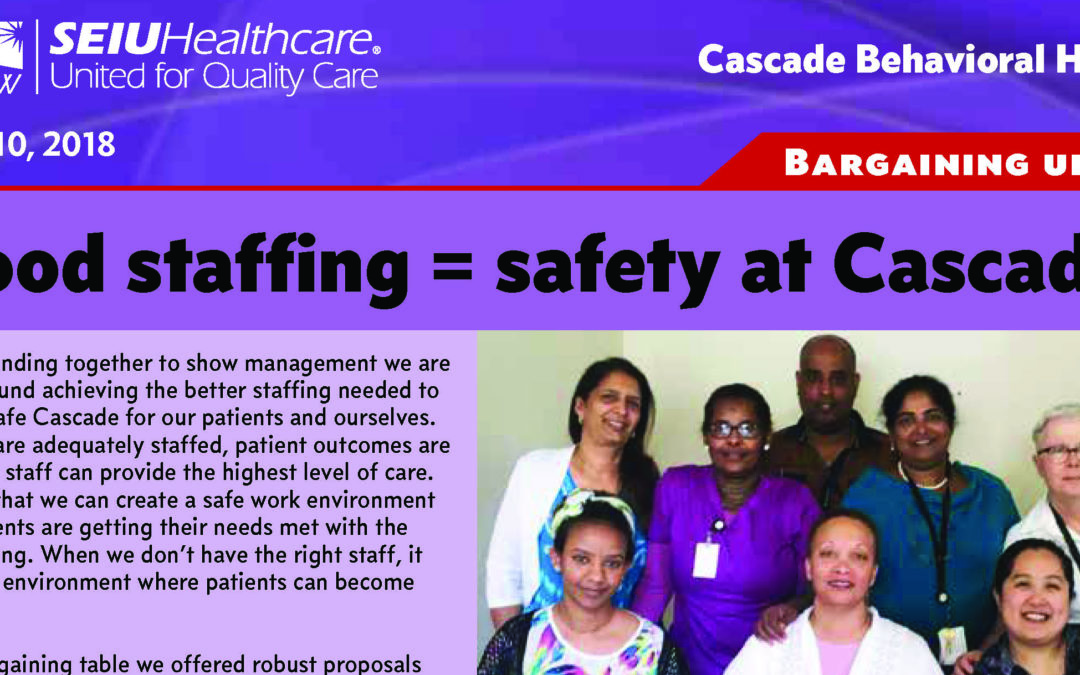Good staffing = safety at Cascade