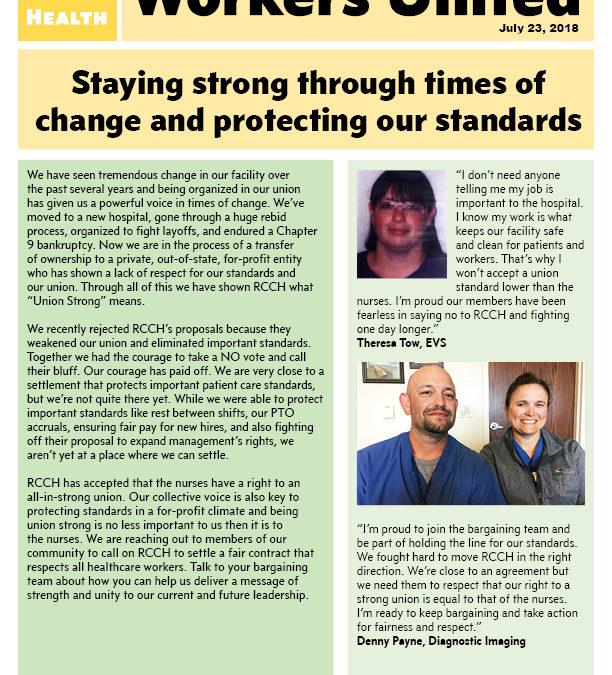 Staying strong through times of change and protecting our standards