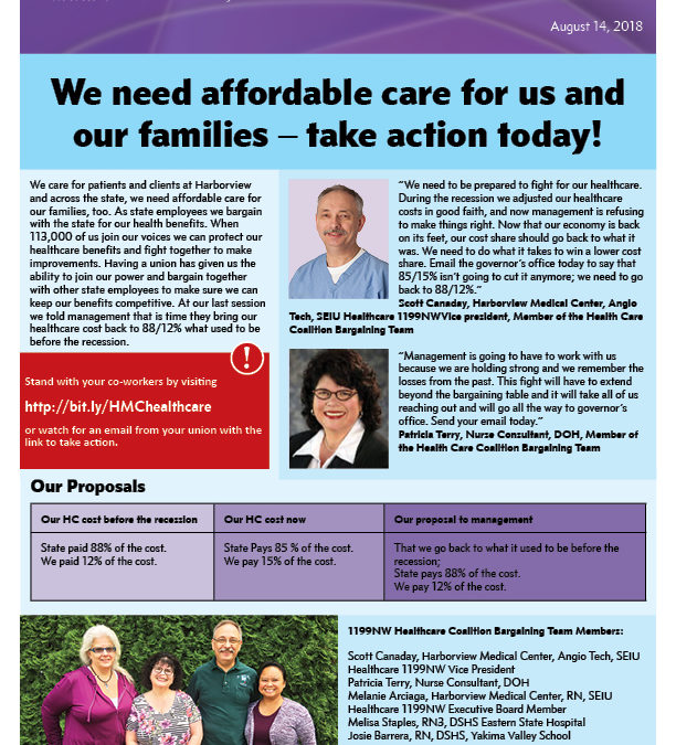 We need affordable care for us and our families – take action today!