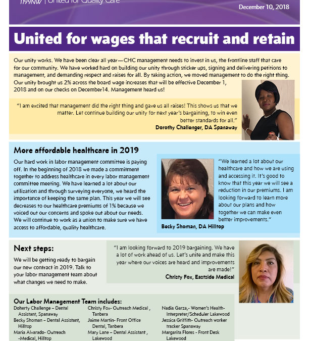 United for wages that recruit and retain