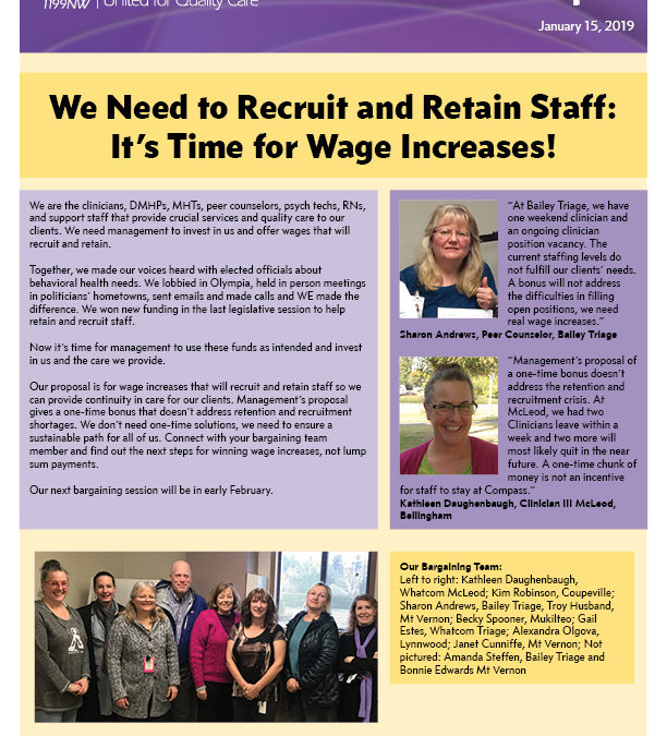 We Need to Recruit and Retain Staff: It’s Time for Wage Increases!