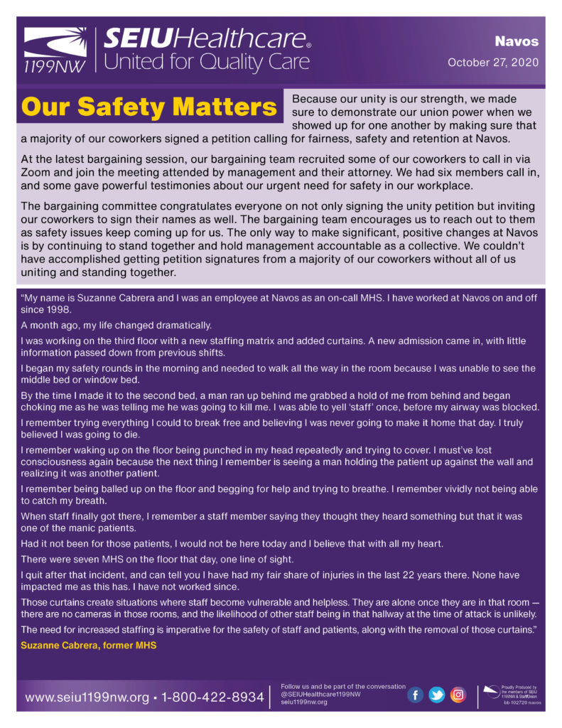 Our Safety Matters - Seiu Healthcare 1199nw