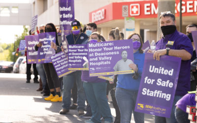 Nurses, Healthcare workers at MultiCare Deaconess and Valley Hospitals Rally for Better Jobs, Better Care