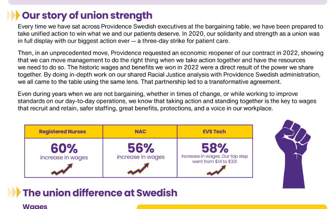 A Legacy of Unity, Strength, and Workplace Standards at Providence Swedish