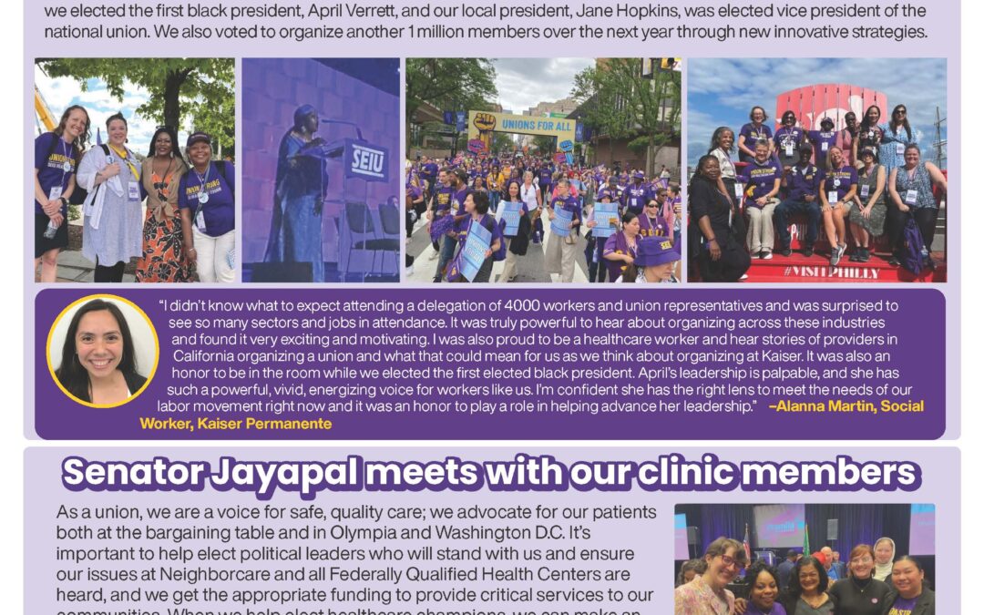 Clinic Workers are Standing United, Building Power and Growing Our Union!