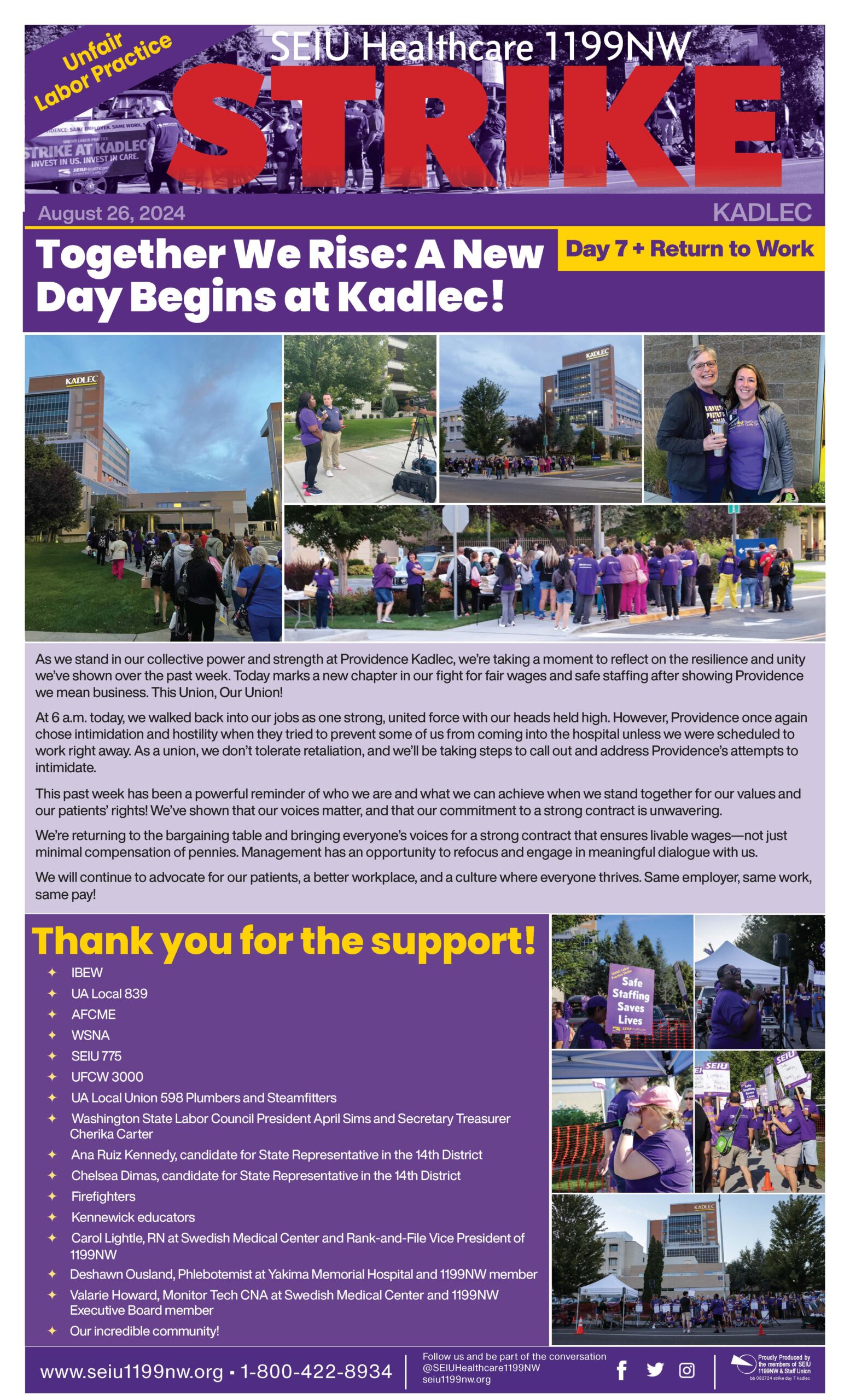 Together We Rise: A New Day Begins at Kadlec!