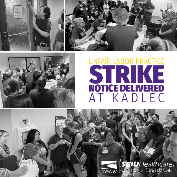 Healthcare workers at Kadlec to strike if agreement isn’t reached