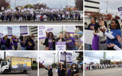 St. Joe’s Medical Center Healthcare Workers Picketed for a Strong Contract!