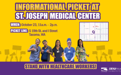 Informational Picket at St. Joseph Medical Center!